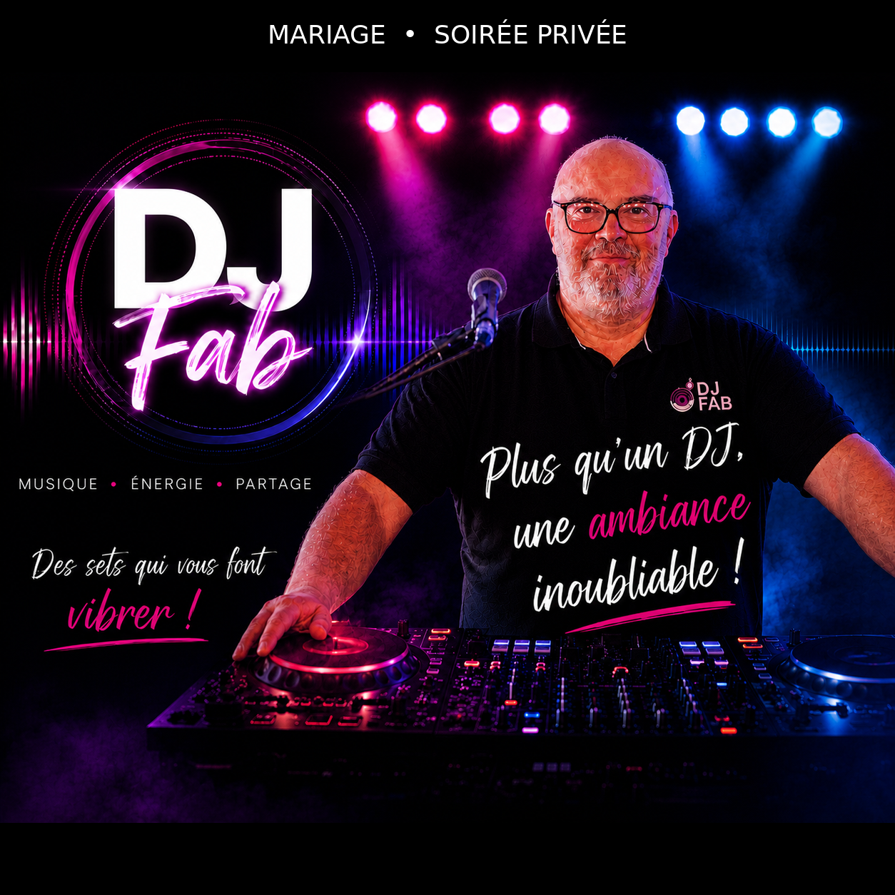 DJ Fab, animation musicale pour mariages, soirées et événements en Normandie
